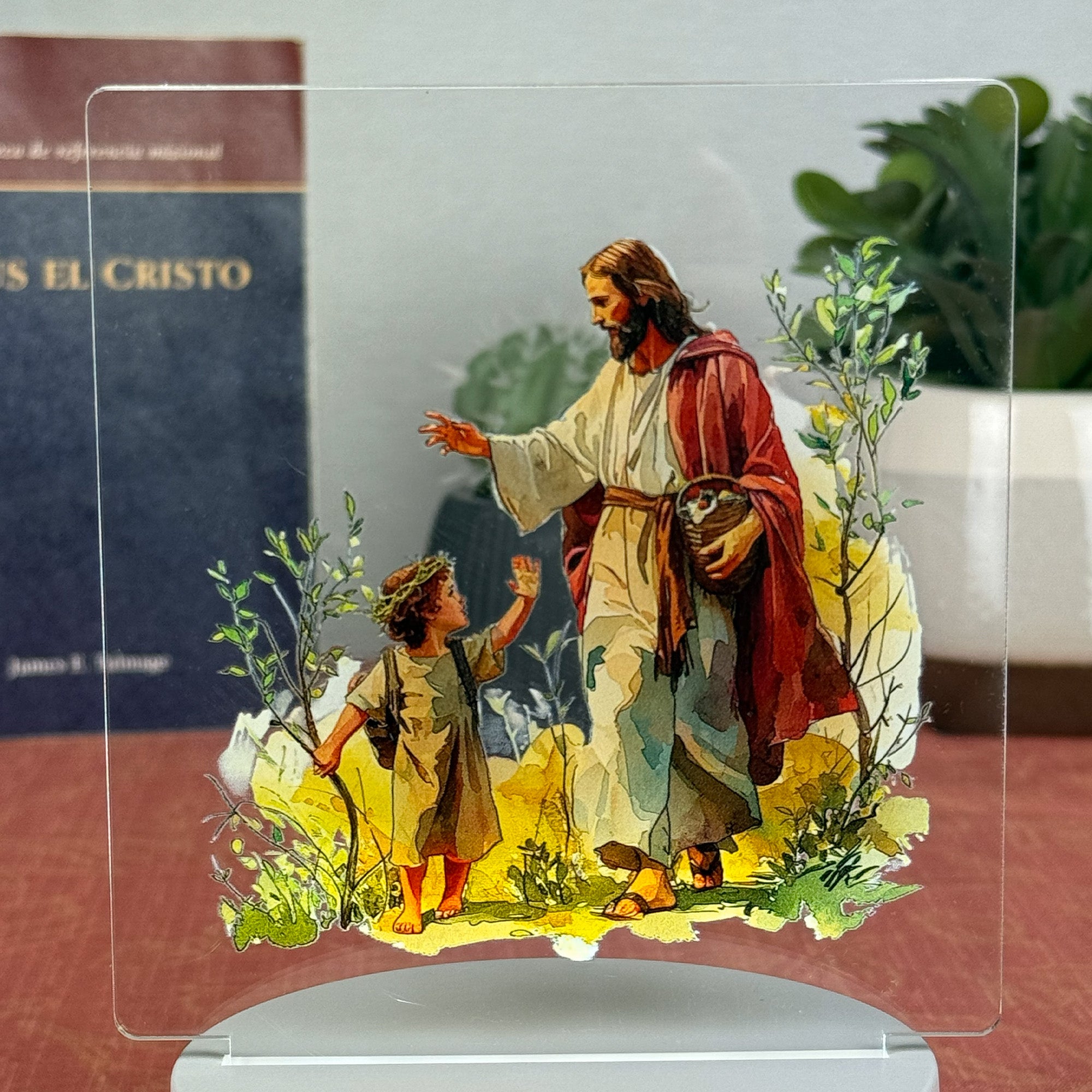 Lampara LUMIFE "Pasos de Luz" - Jesús y el Niño (Edición acuarela 3D)